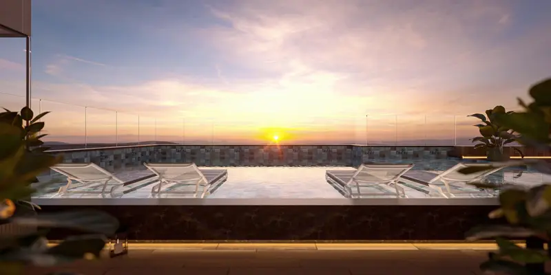 House Garden, Piscina no rooftop