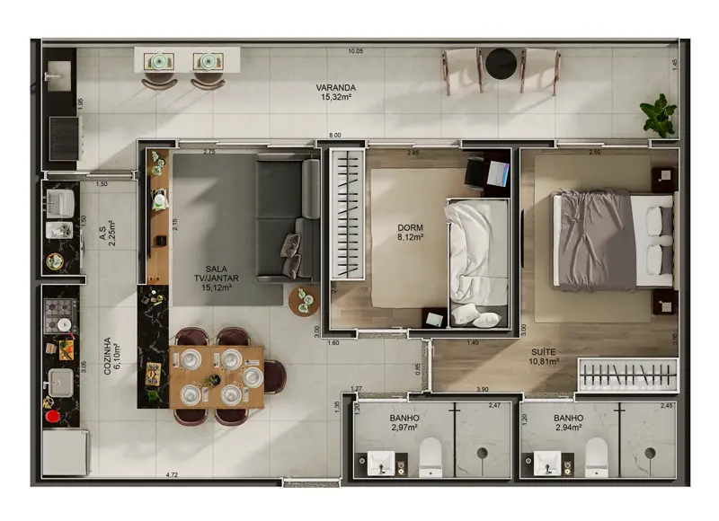 House Garden, Planta 72,01 m²