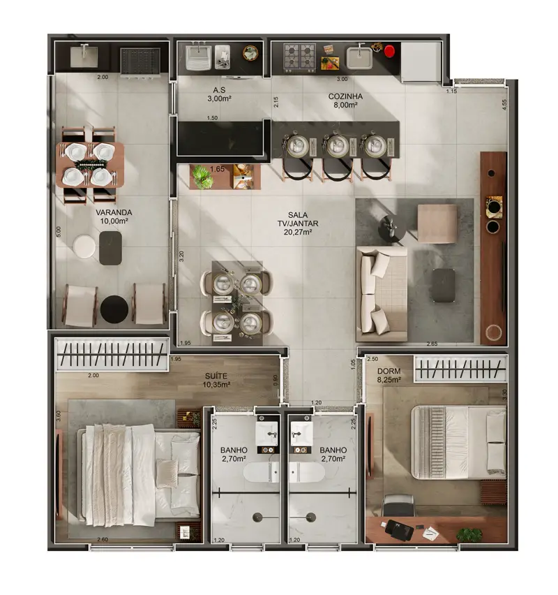 House Garden, Planta 73,36 m²